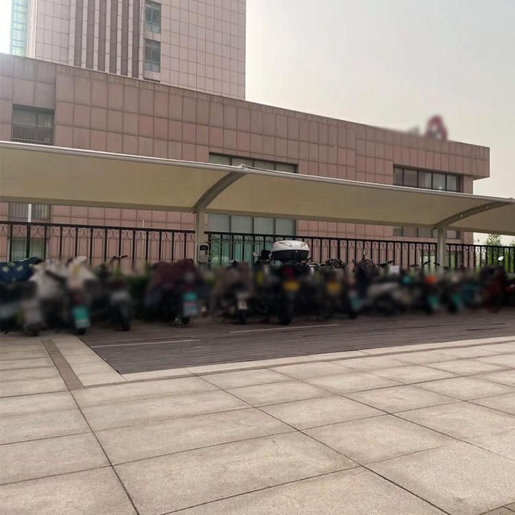 白朗县膜结构电动车棚